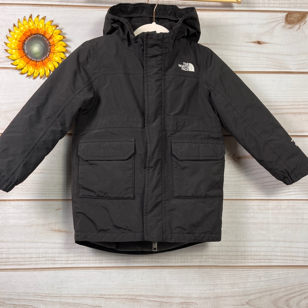 The North Face Hooded Winter Jacket Kids 4T Insulated Warm 550 Ski Parka‎ Coat